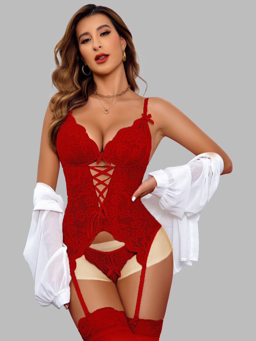 

FIMBUL Net Baby Doll, Red