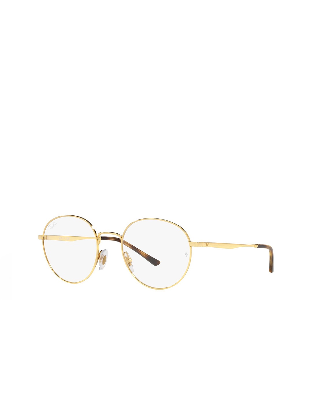 

Ray-Ban Unisex Full Rim Phantos Oval Frames, Gold