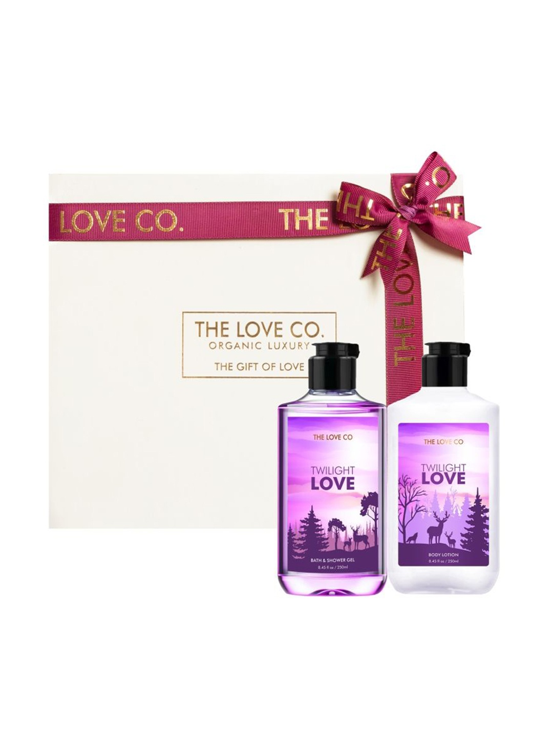 

The Love Co Twilight Love Body Wash & Body Lotion Gift Set - 250ml Each, White