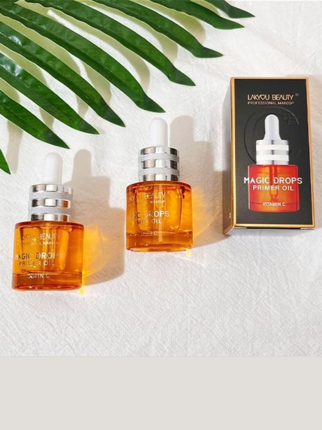 

LAKYOU BEAUTY Magic Drops Primer Oil With Vitamin E - 20ml, Orange