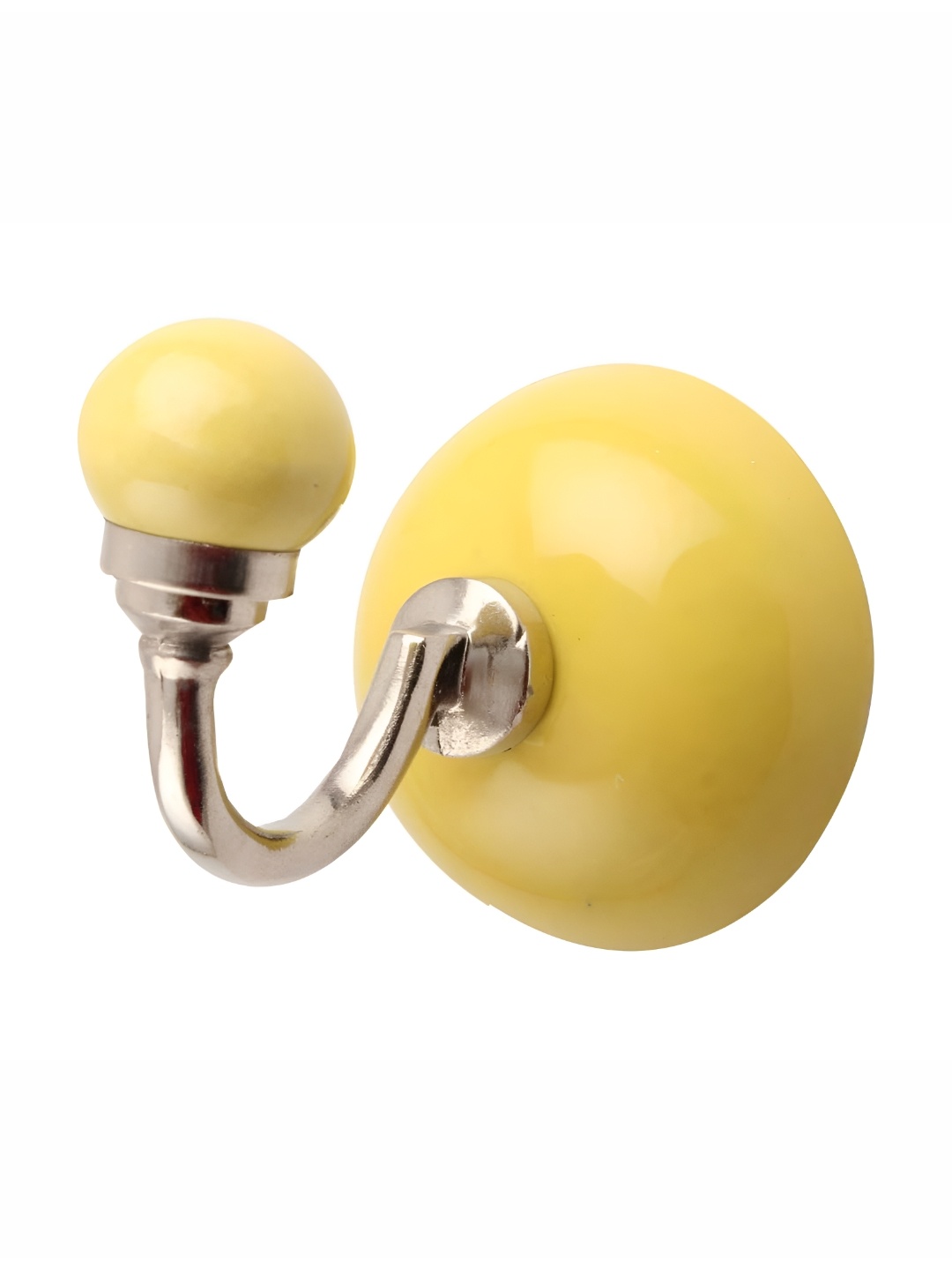 

Indianshelf Yellow & White 4 Pieces Hooks and Holders