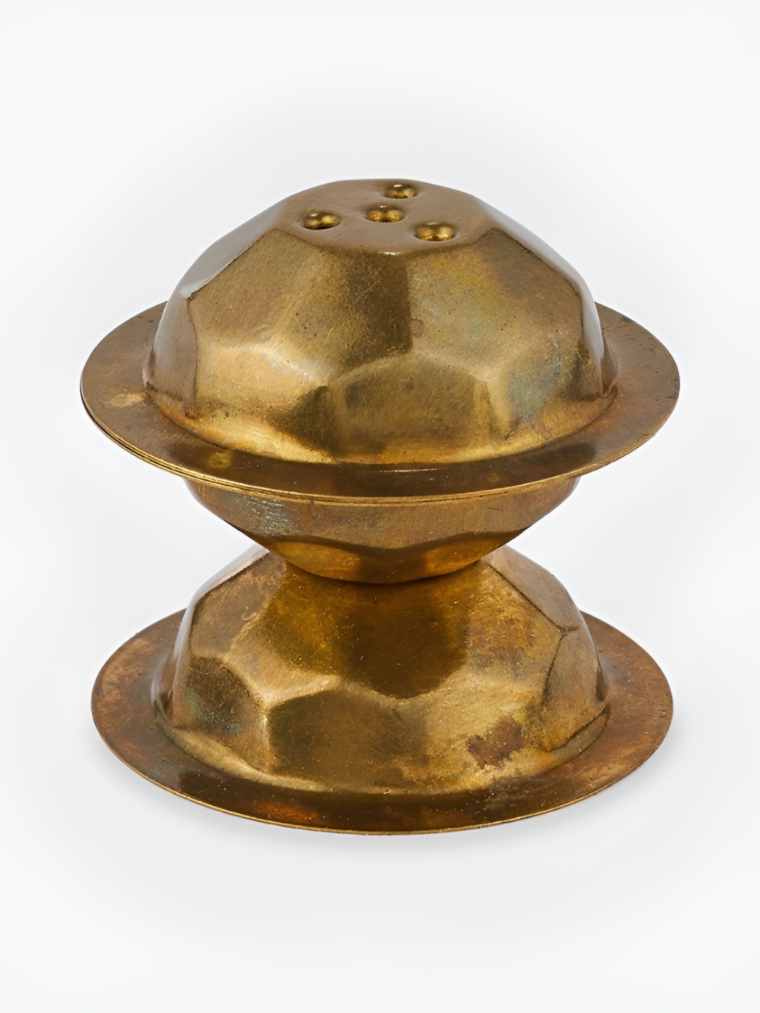 

Fabindia Gold Toned 6 Pieces Metal Mehnoor Pooja Thali Set