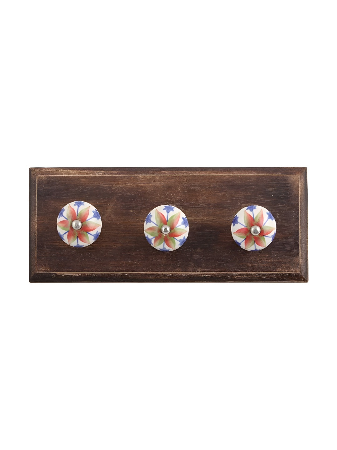 

Indianshelf Red & Brown 4 Pieces Wooden Wall Hook
