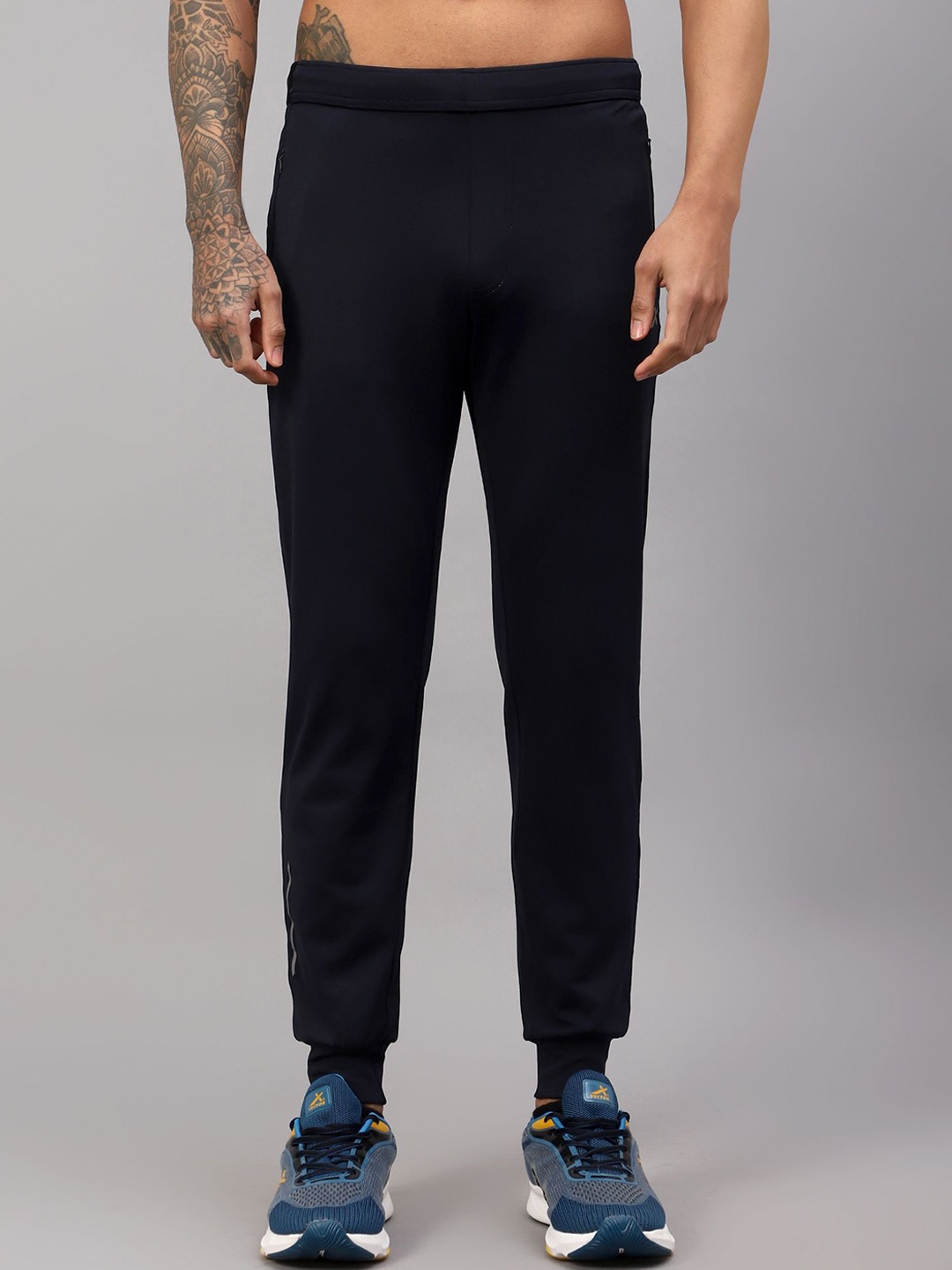 

VECTOR X Men Mid-Rise Track Pants, Navy blue