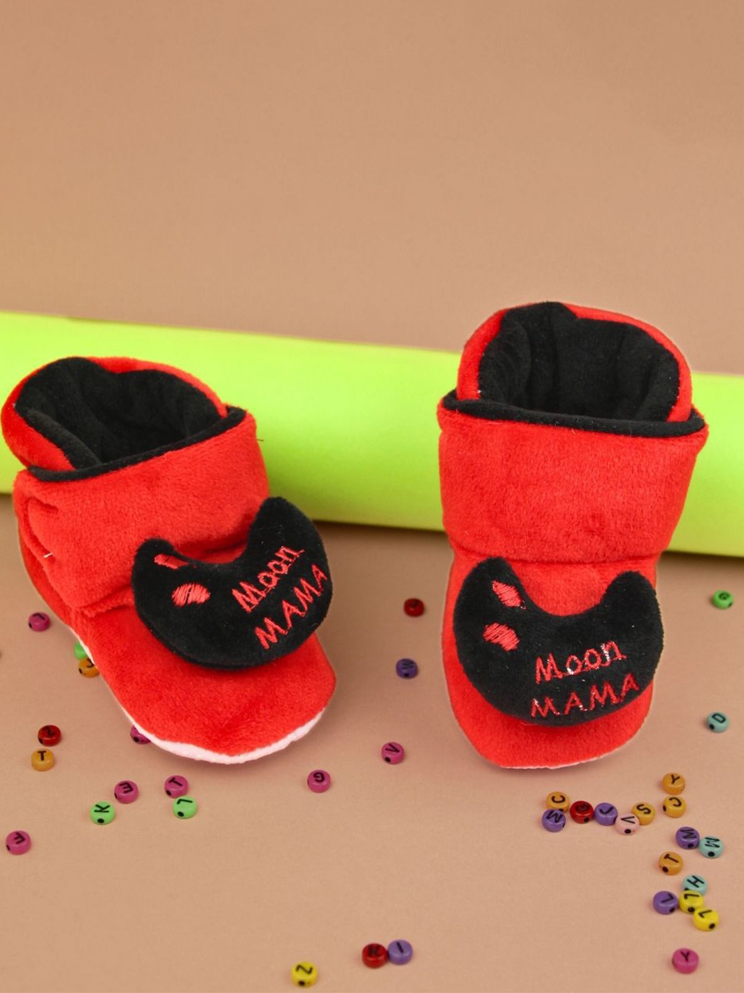 

BAESD Unisex Kids Cotton Booties, Red