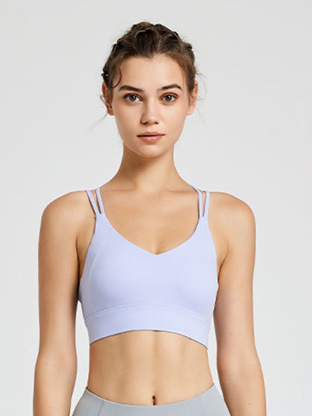 

LULU & SKY Bralette Crop Top, Purple
