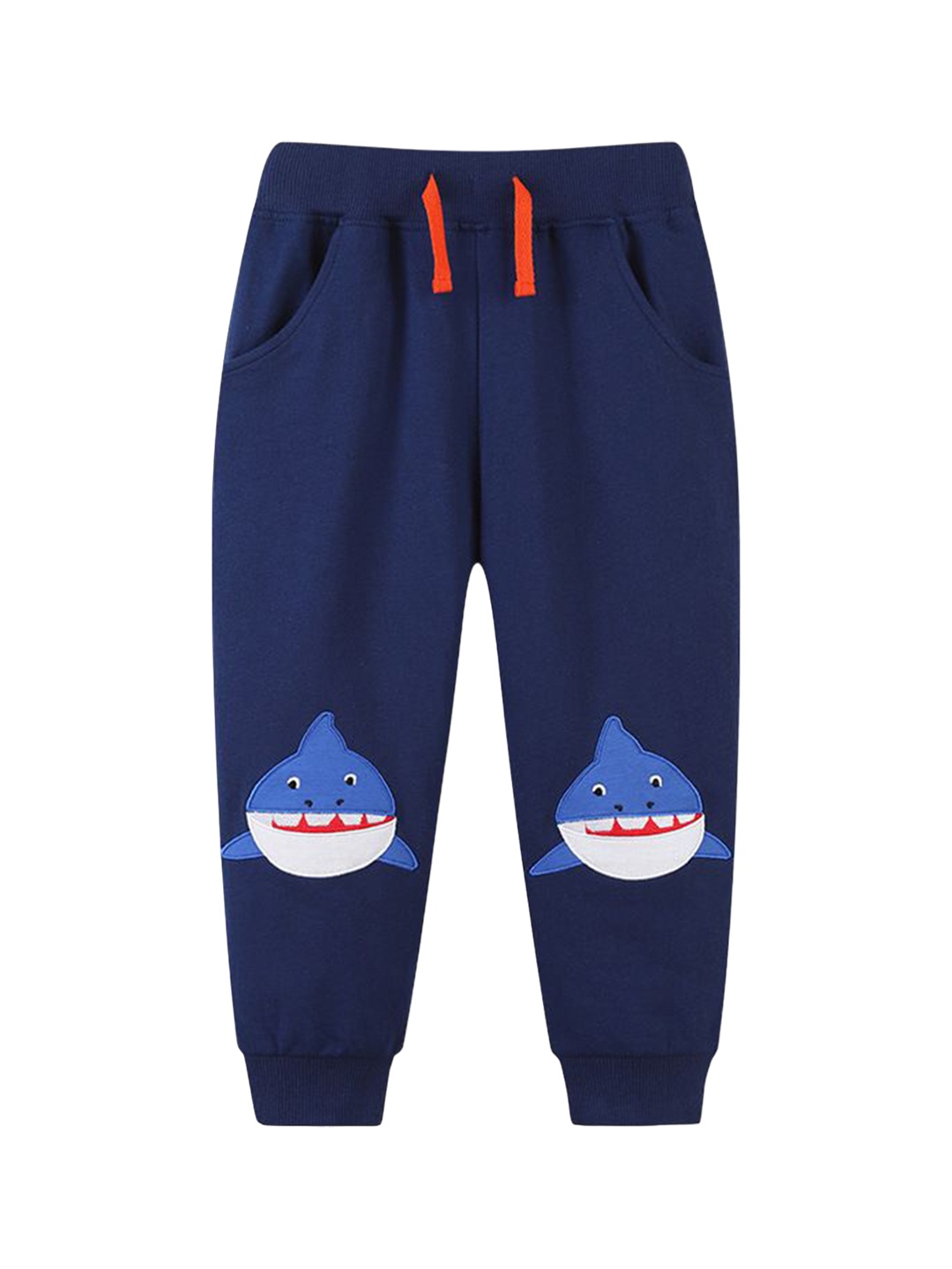 

StyleCast Boys Printed Mid-Rise Joggers, Navy blue