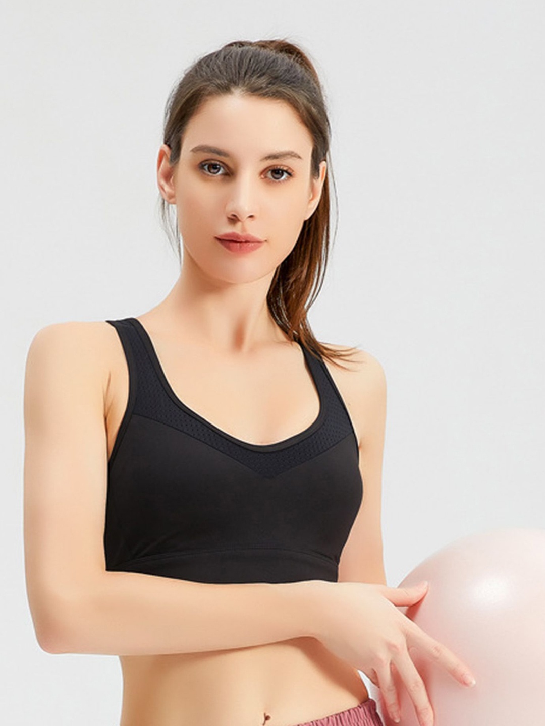 

LULU & SKY Bralette Crop Top, Black