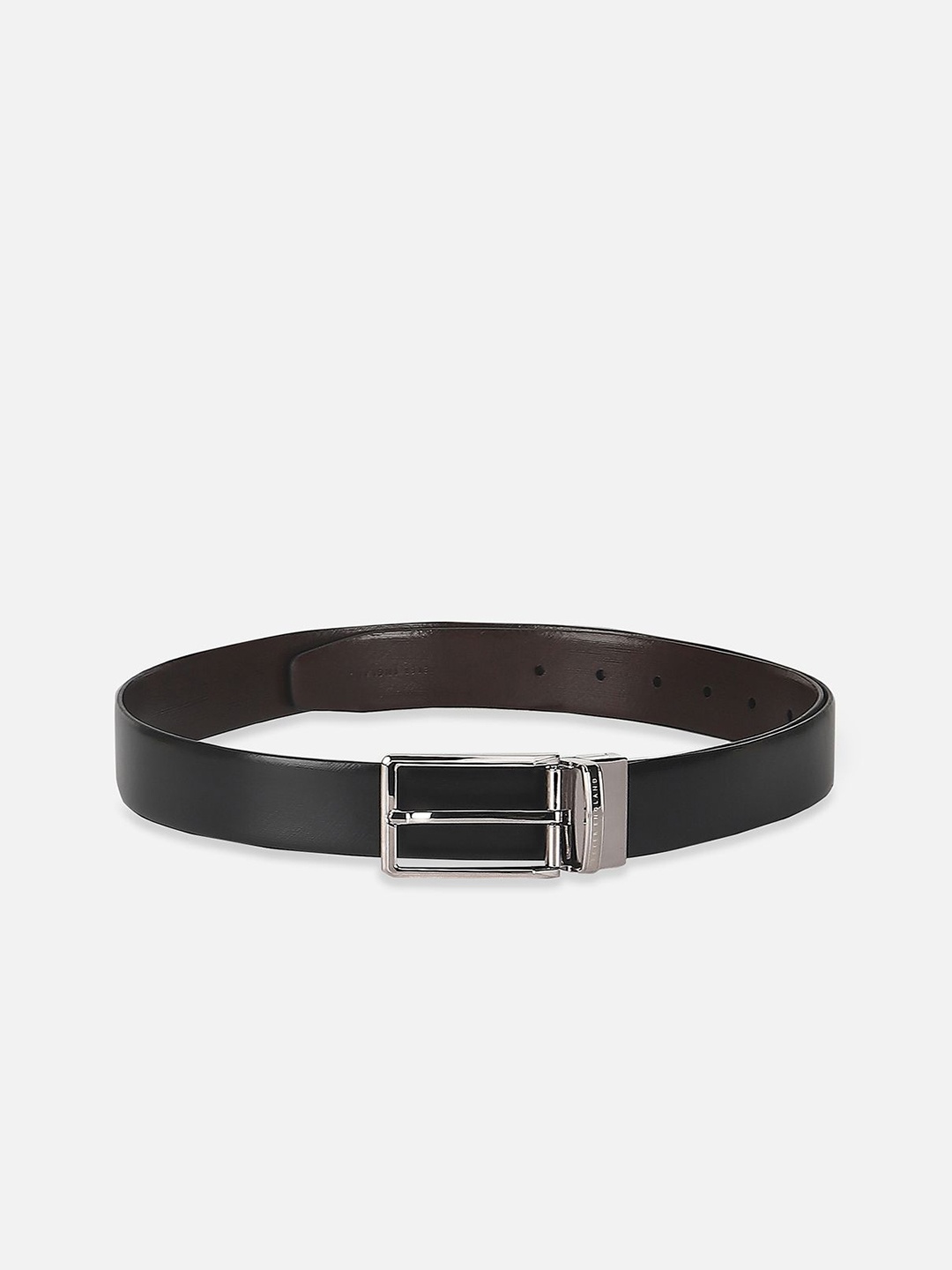 

Peter England Men Textured Tang Closure Formal Belt, Black