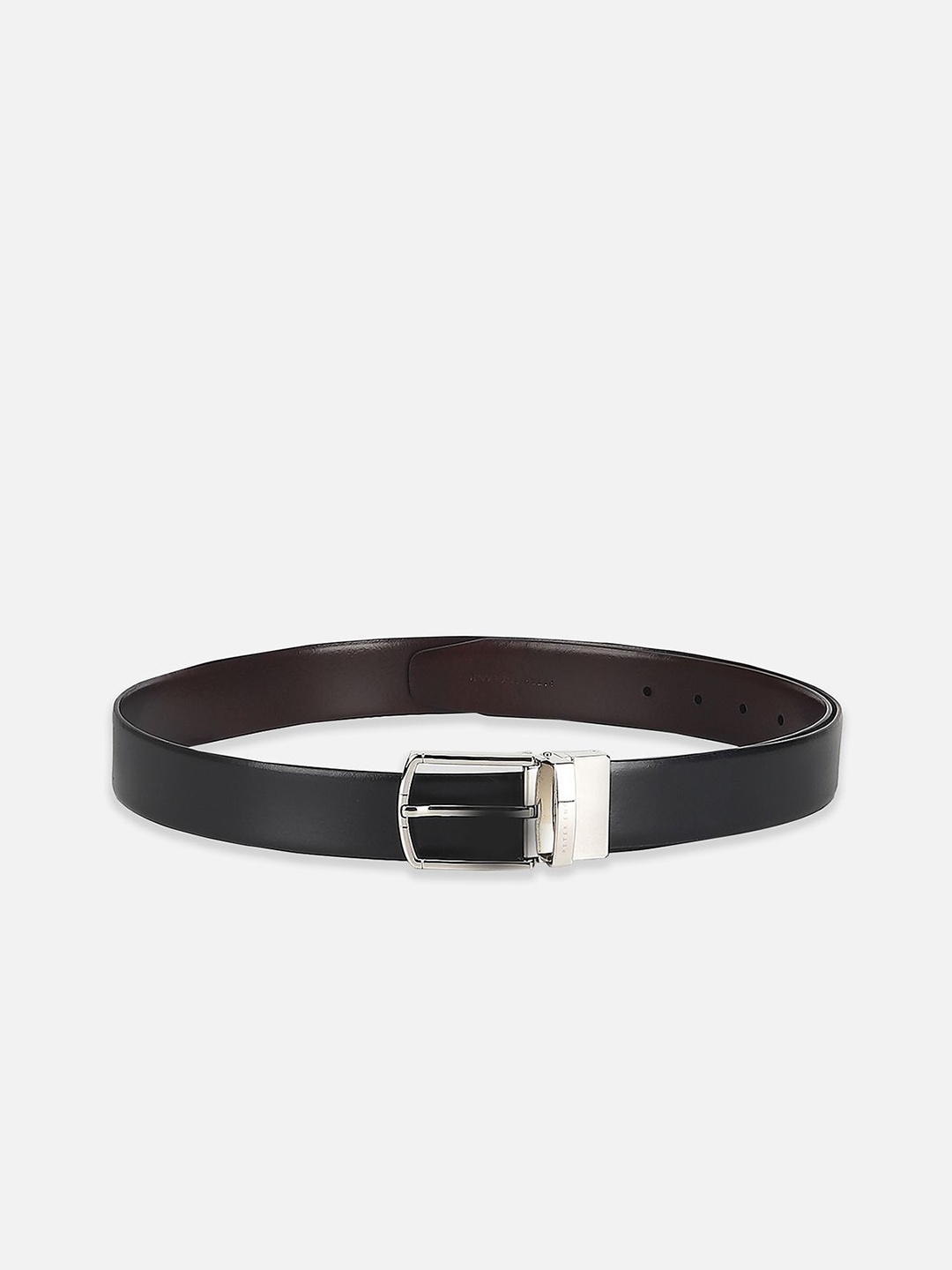 

Peter England Men Solid Tang Closure Formal Belt, Black