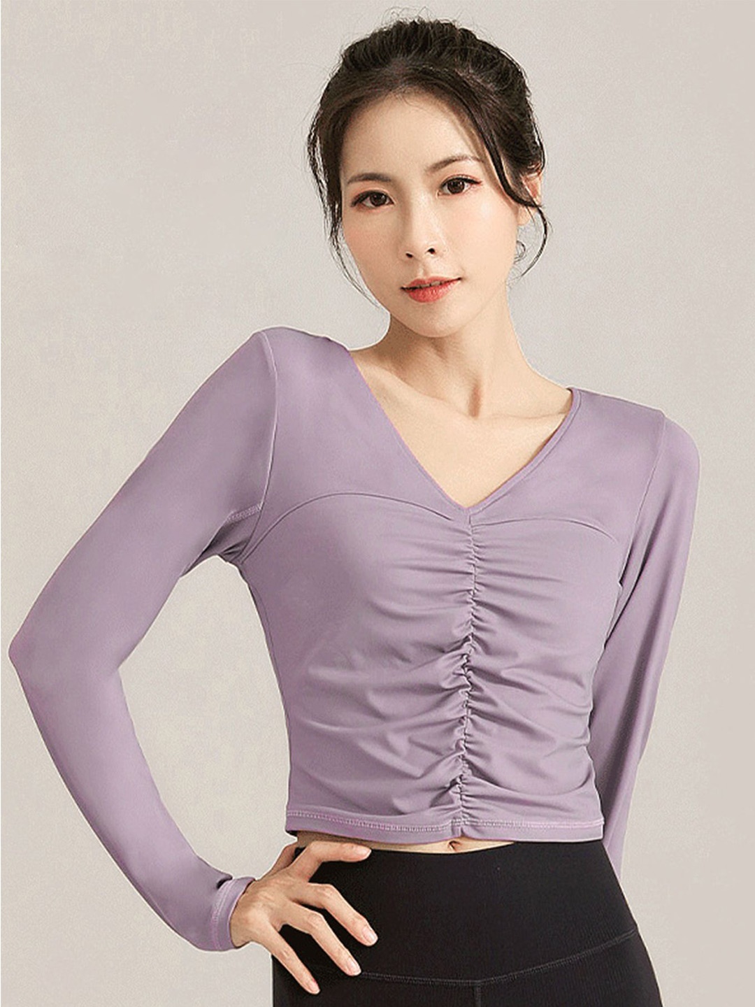 

LULU & SKY Crop Top, Purple