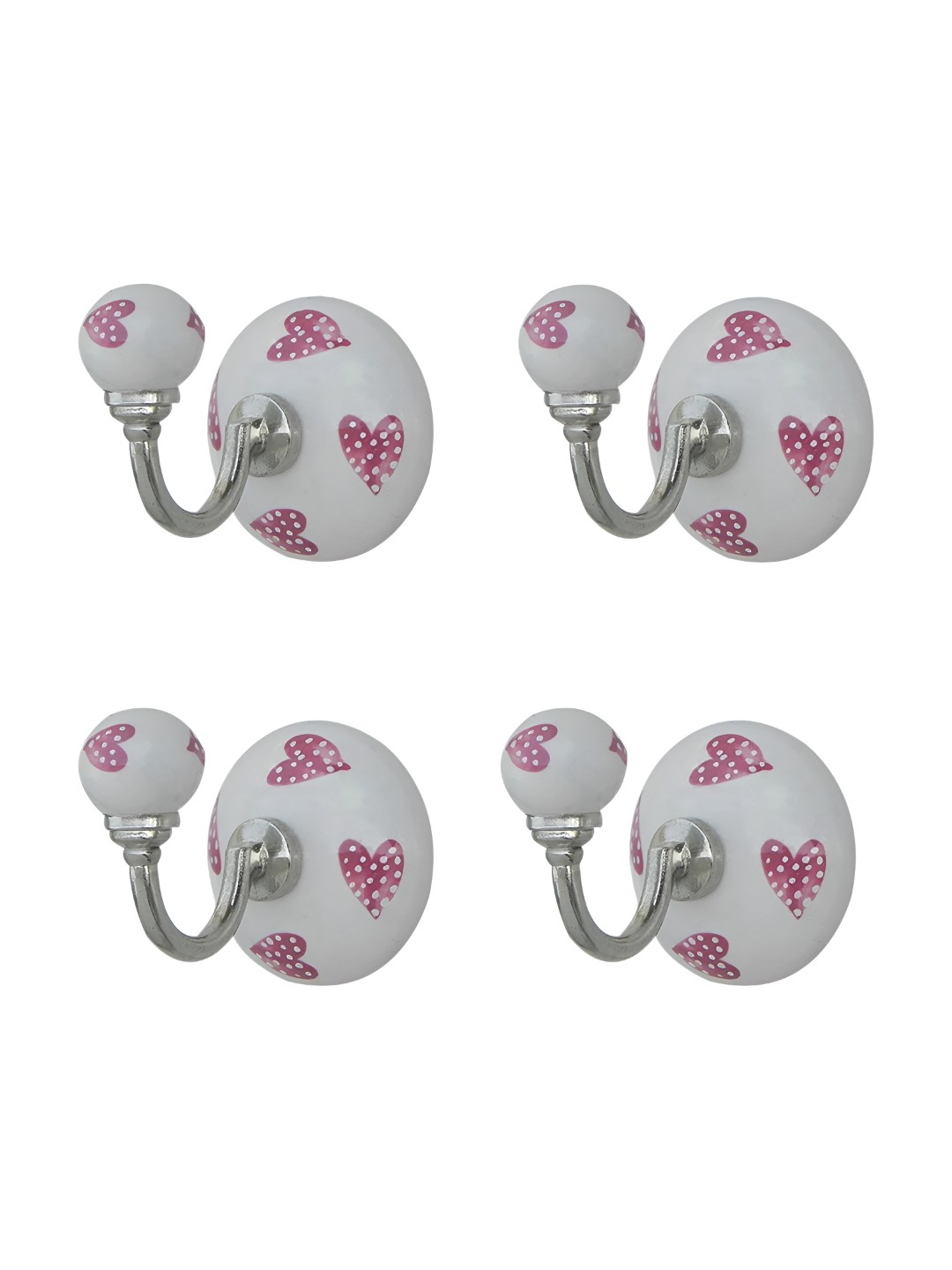 

Indianshelf Pink 4 Pieces Metal Wall Hooks