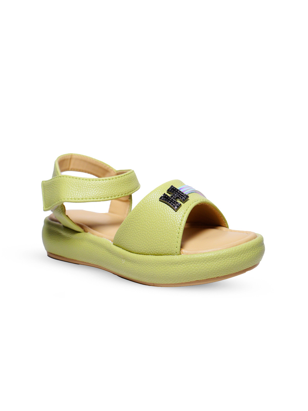 

Tiny Bugs Girls Open Toe Flats, Green