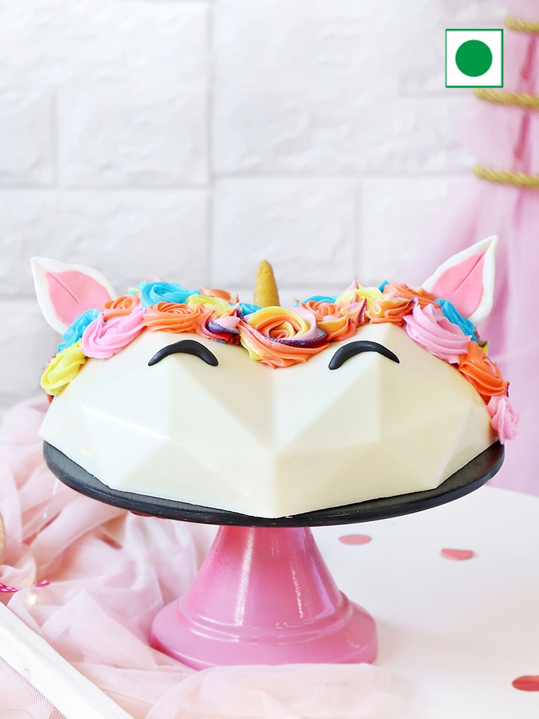 

IGP Unicorn Chocolate Heart Pinata Cake (1 kg), Multi