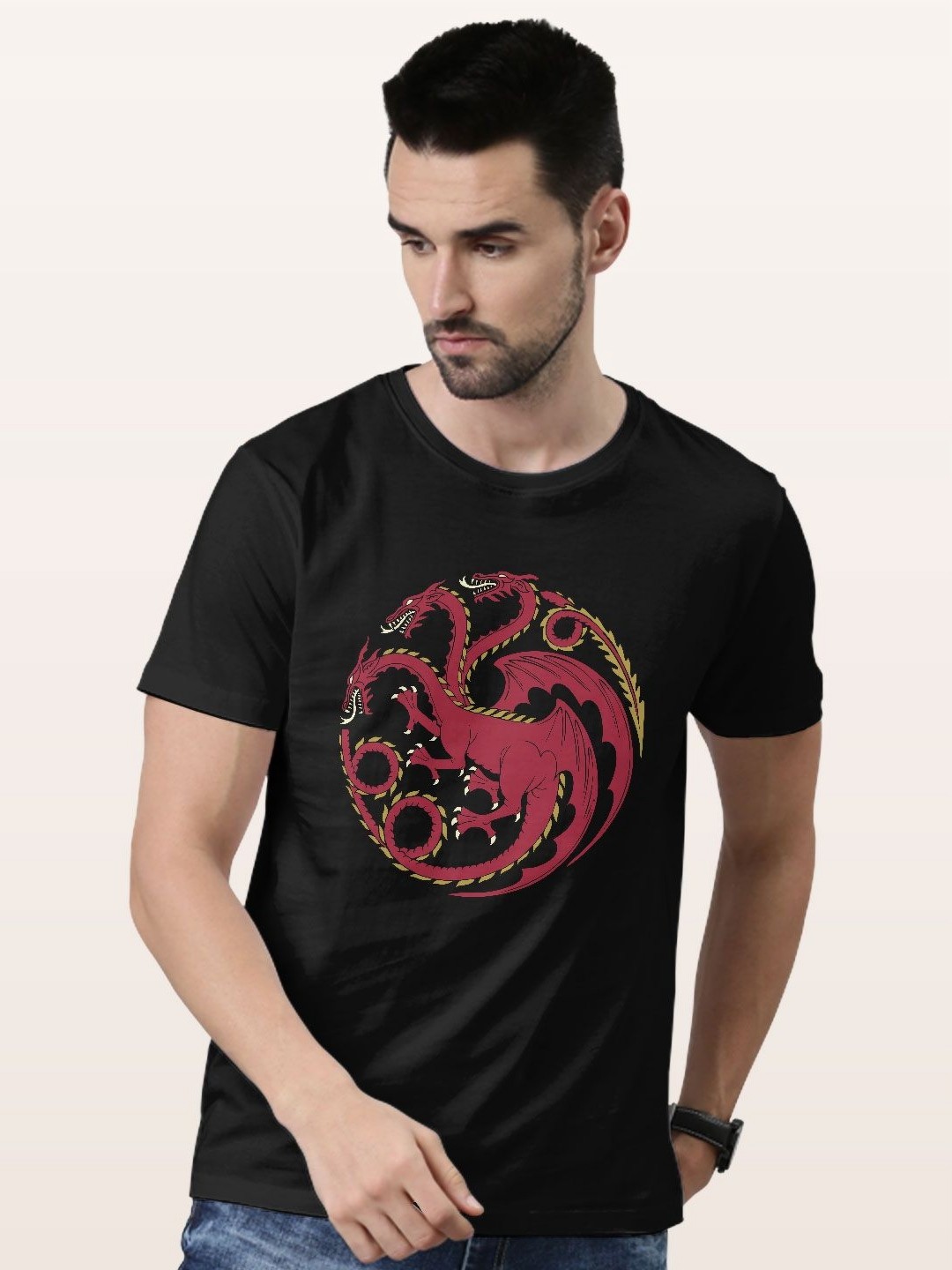 

macmerise Men Typography Printed T-shirt, Black