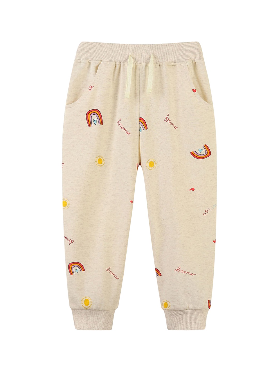 

StyleCast Girls Printed Mid-Rise Joggers, Khaki