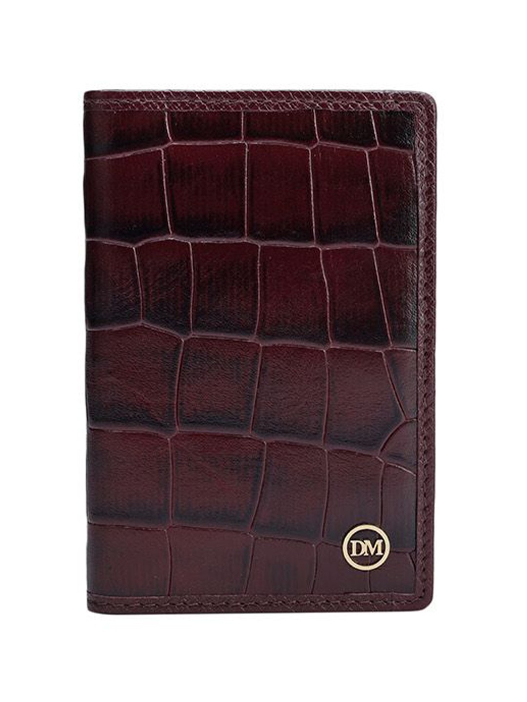 

Da Milano Unisex Animal Leather Card Holder, Burgundy