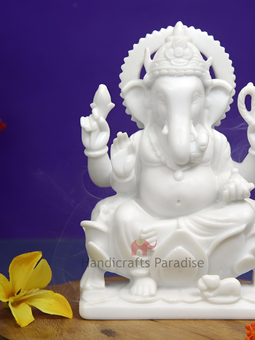 

HANDICRAFTS PARADISE White Religious Idol Marble Showpiece