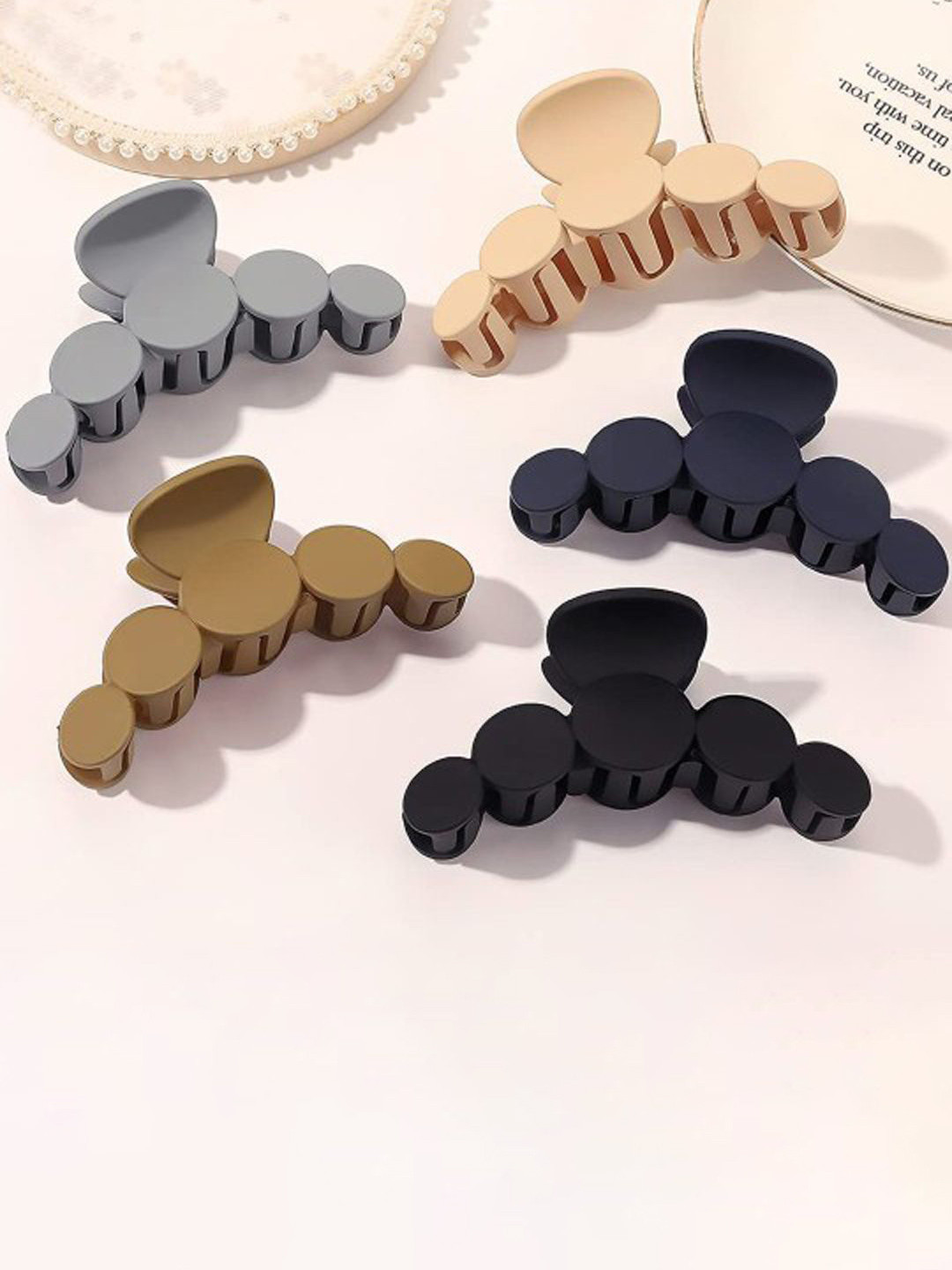

Xivir Women Set of 5 Claw Clip, Black