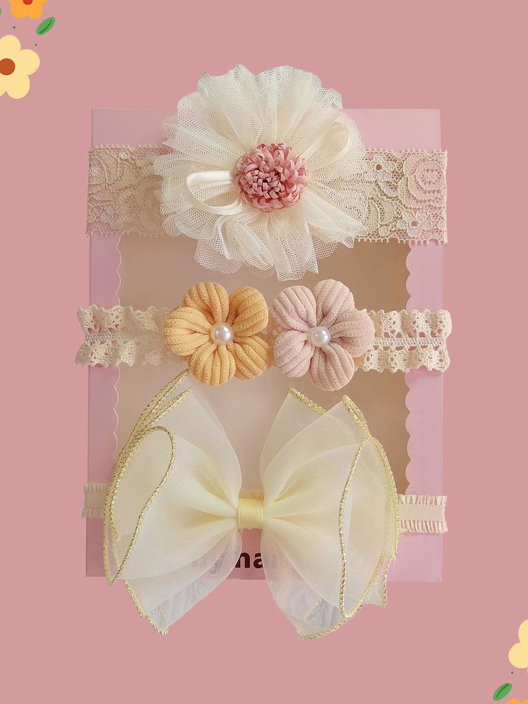 

SYGA Girls Bandana Headband, Off white
