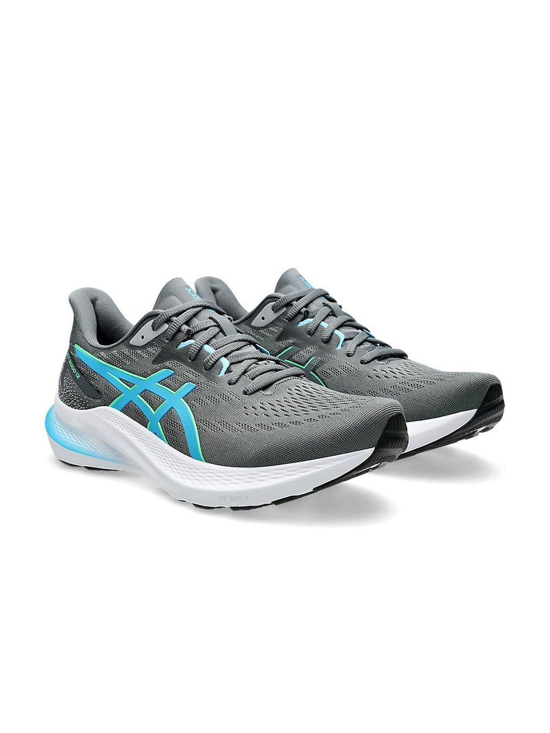 

ASICS Men GT-2000 12 Textured Running Non-Marking Sports Shoes, Grey