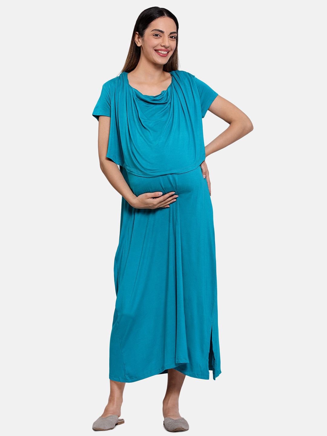 

MINI KLUB Women Maxi Midi Dress, Blue