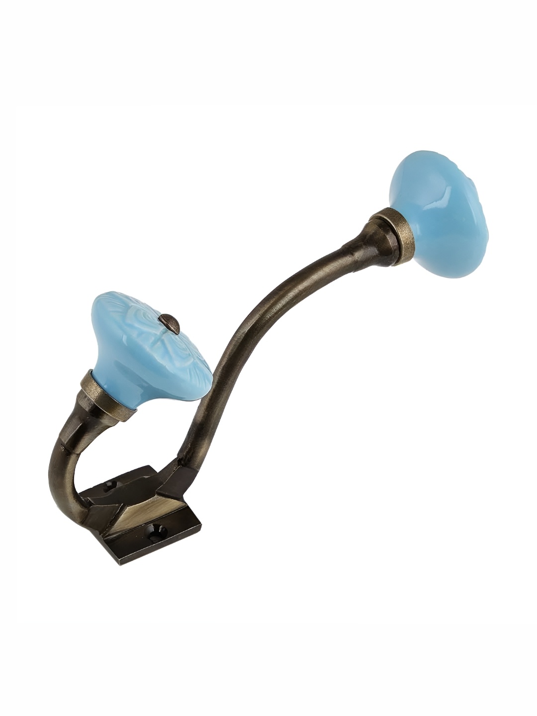 

Indianshelf Blue & Black 4 Pieces Metal Hooks