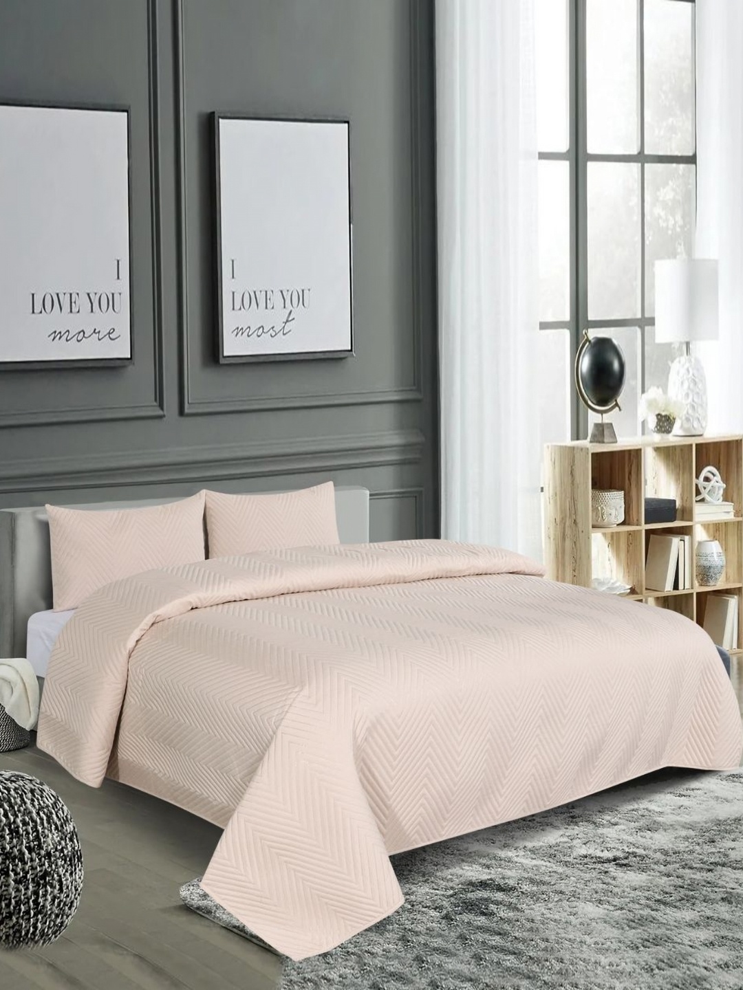 

RD TREND Beige 300 TC King Bedsheet with 2 Pillow Covers