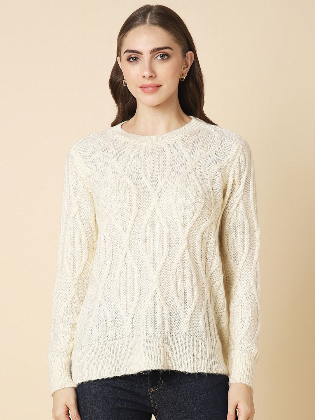

Allen Solly Woman Women Pullover, Cream