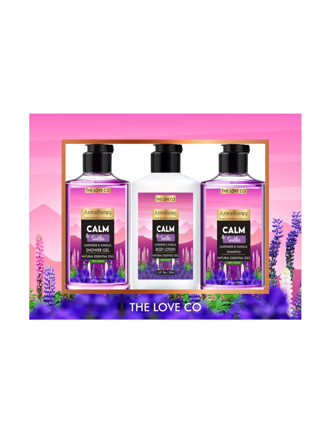

The Love Co Calm & Soothe Body Wash, Body Lotion & Shampoo Gift Set, White