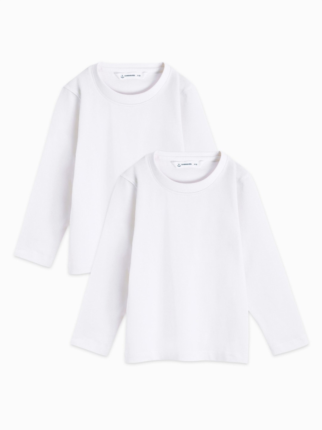 

Campana Boys Pack Of 2 Solid T Shirts, White