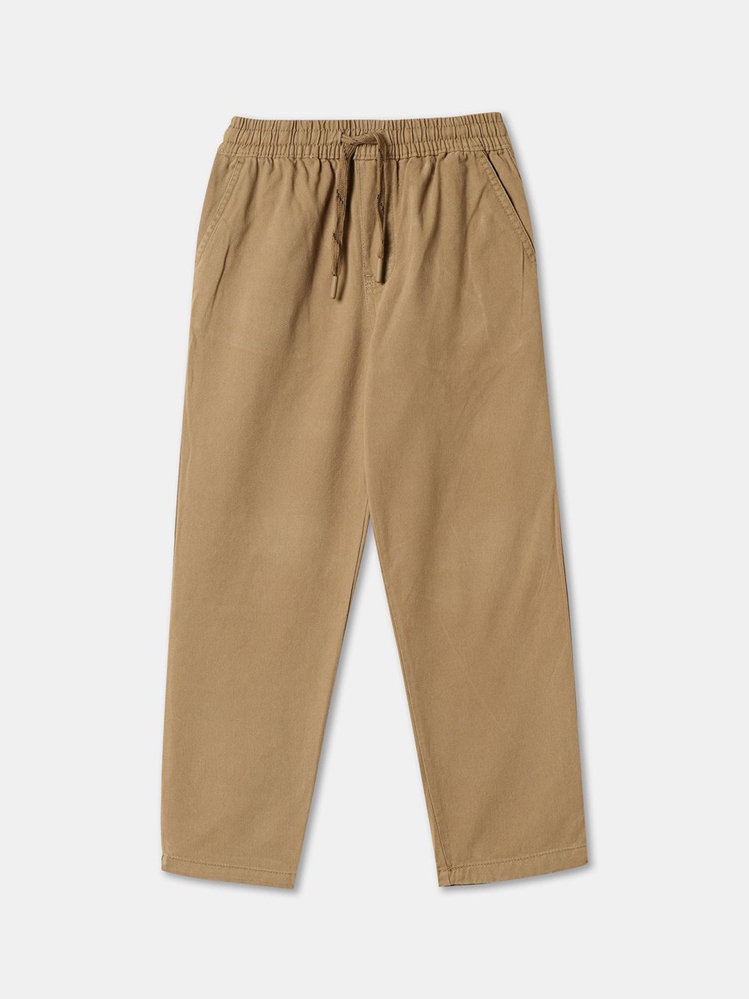 

R&B Boys Mid-Rise Regular Trousers, Khaki