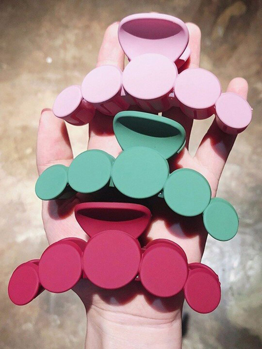 

Xivir Women Set of 3 Claw Clip, Green