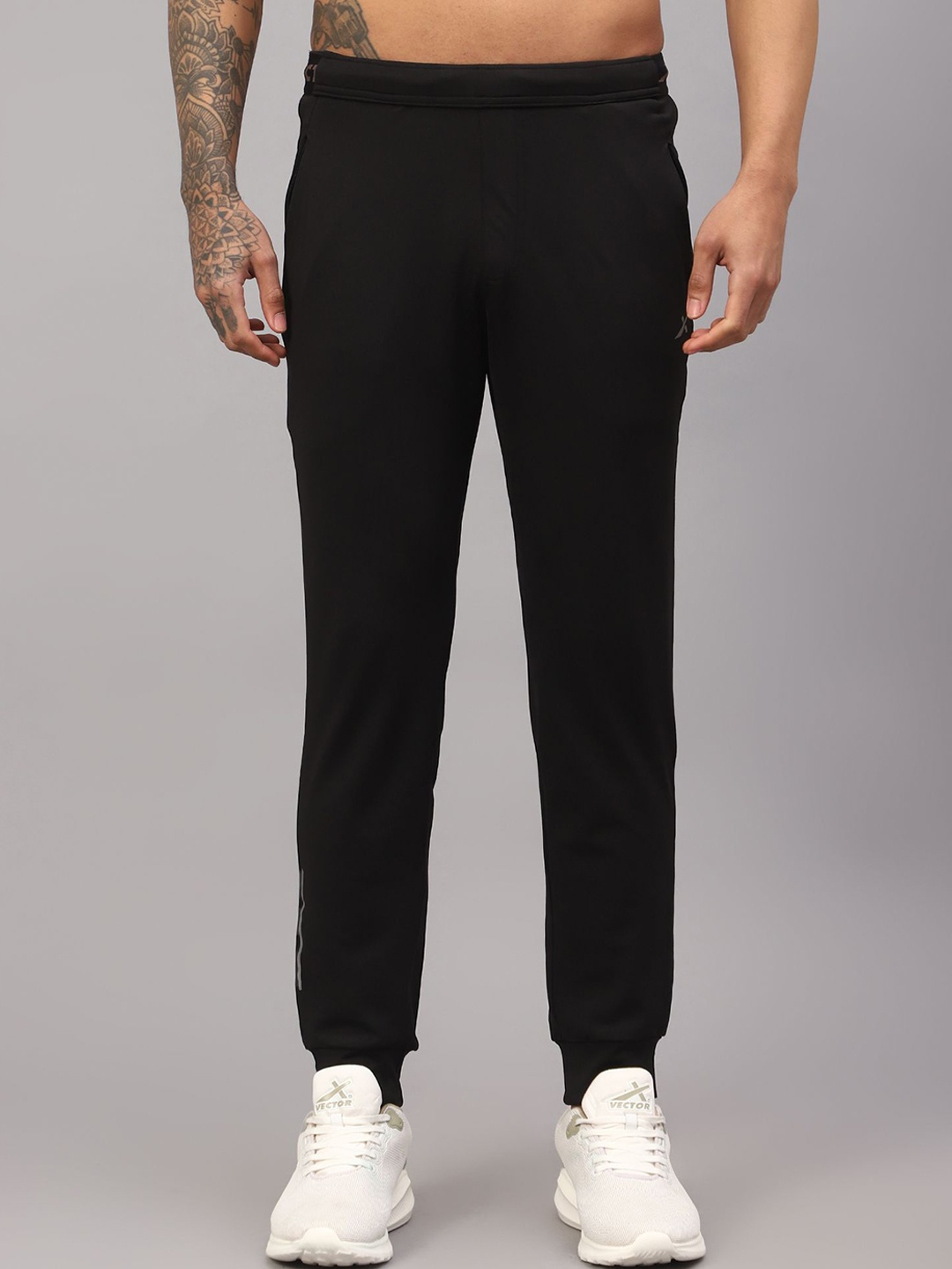 

VECTOR X Men Mid- Rise Track Pants, Black