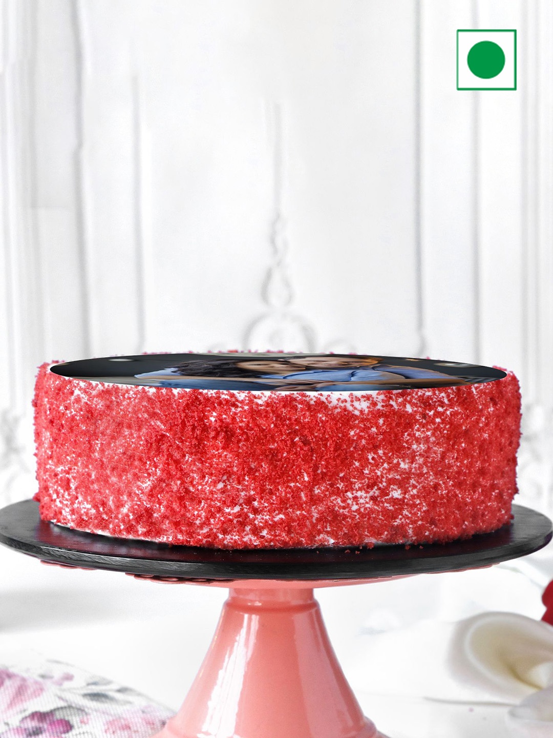 

IGP Red Velvet Eggless Round Photo Cake-500kg