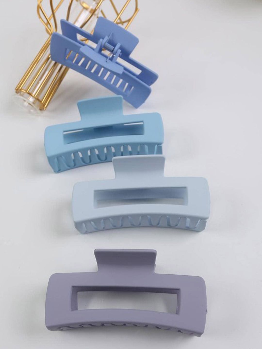 

Xivir Women Set of 4 Claw Clip, Blue