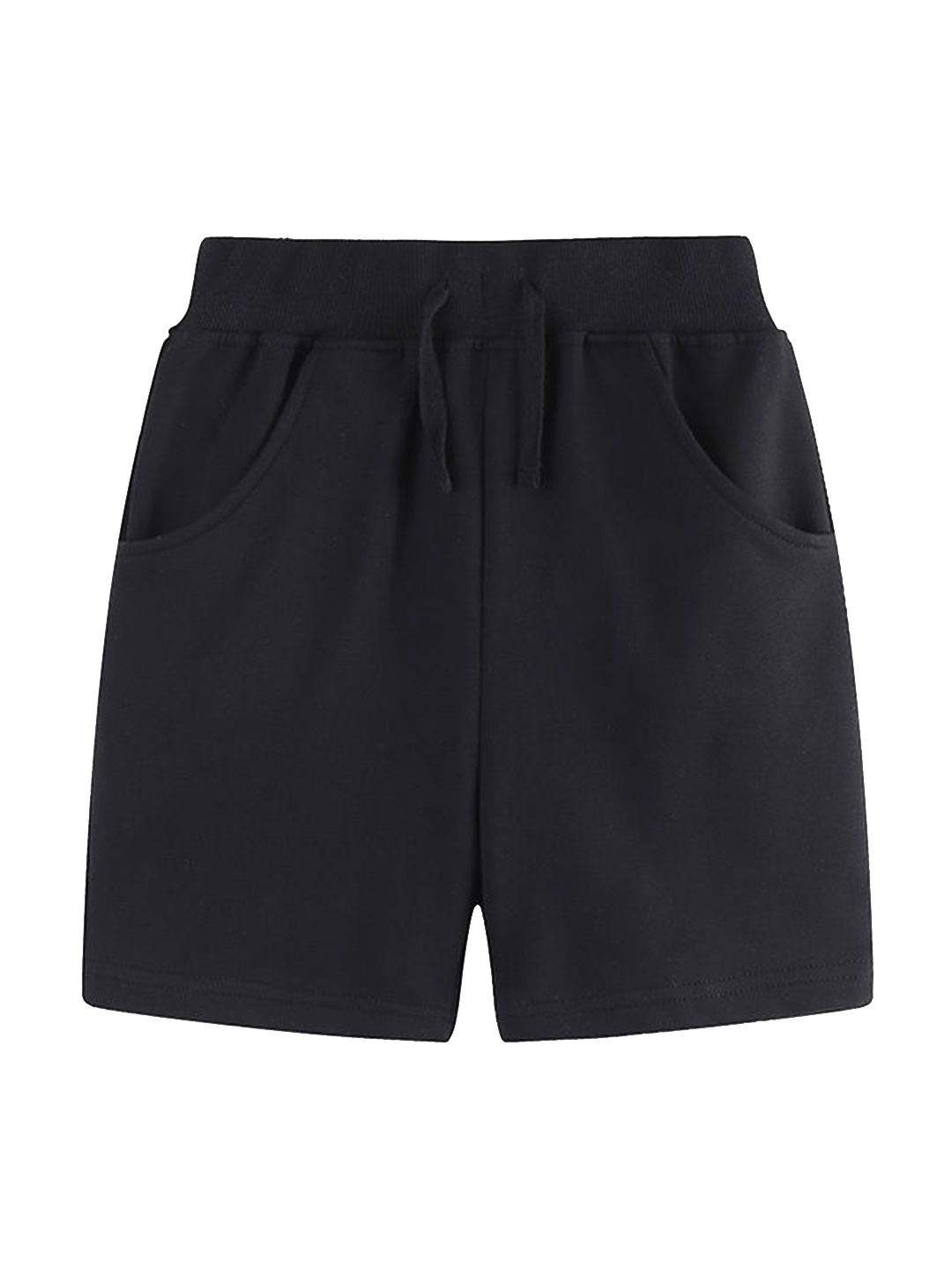 

StyleCast Boys Solid Cotton Shorts, Black