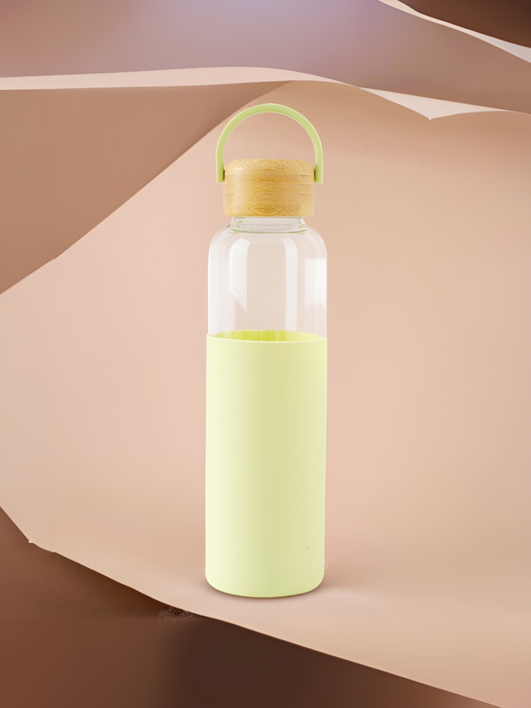

UMAI Green & Transparent Glass Water Bottle 550 ml