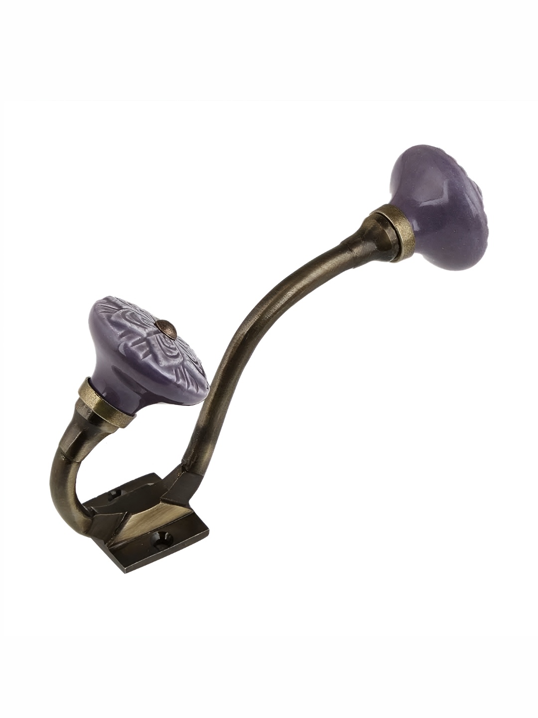 

Indianshelf Purple 4 Pieces Textured Utility Hooks