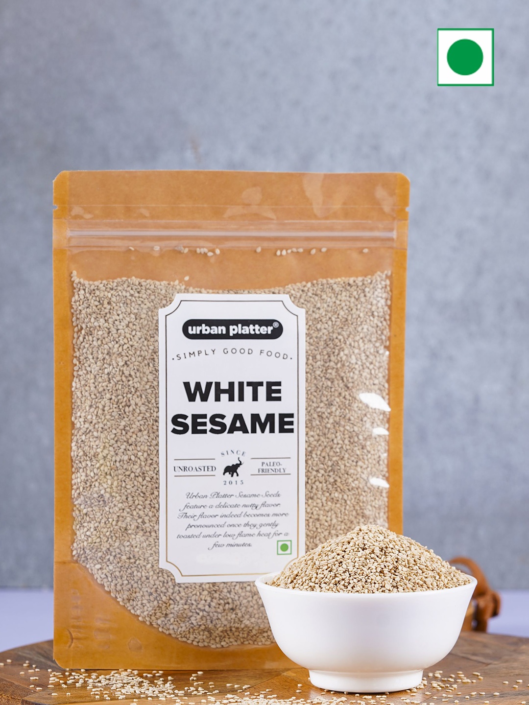 

URBAN PLATTER White Sesame Seeds- 400g, Cream
