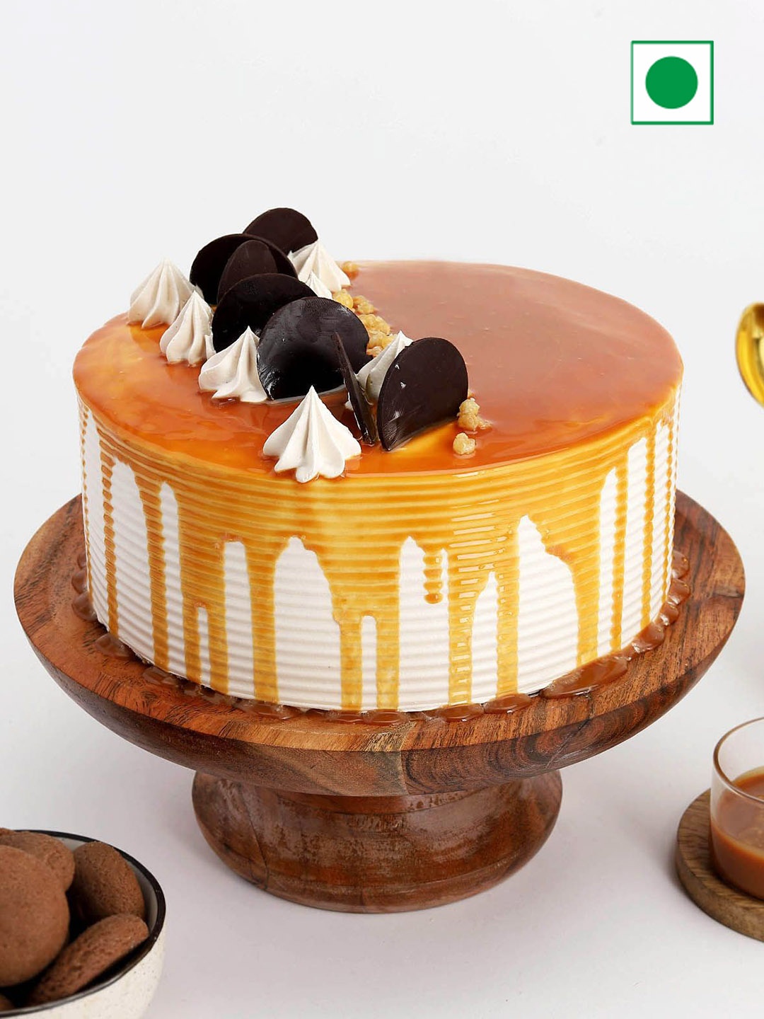 

IGP Butterscotch Flavor Round Cake- 500gms, Yellow