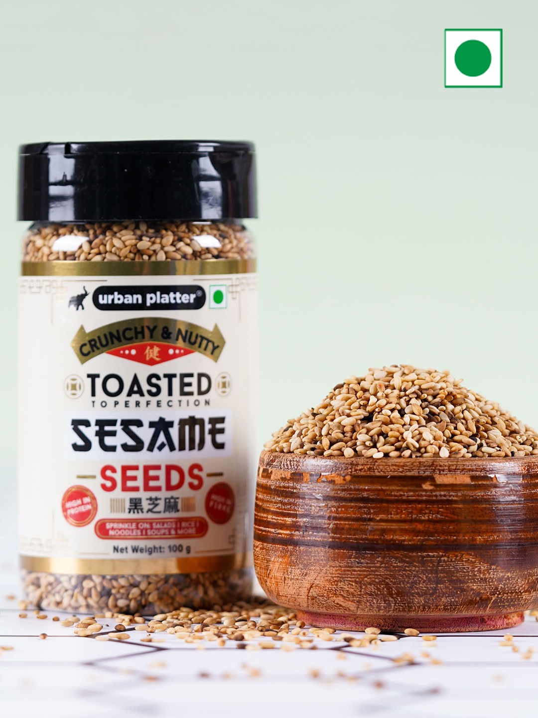 

URBAN PLATTER Toasted Sesame Seeds- 100g, Assorted