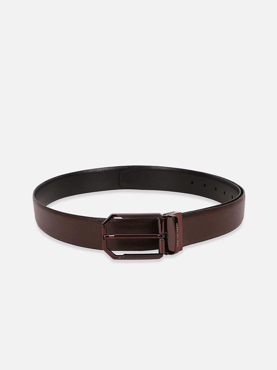 

Van Heusen Men Textured Tang Closure Belt, Brown