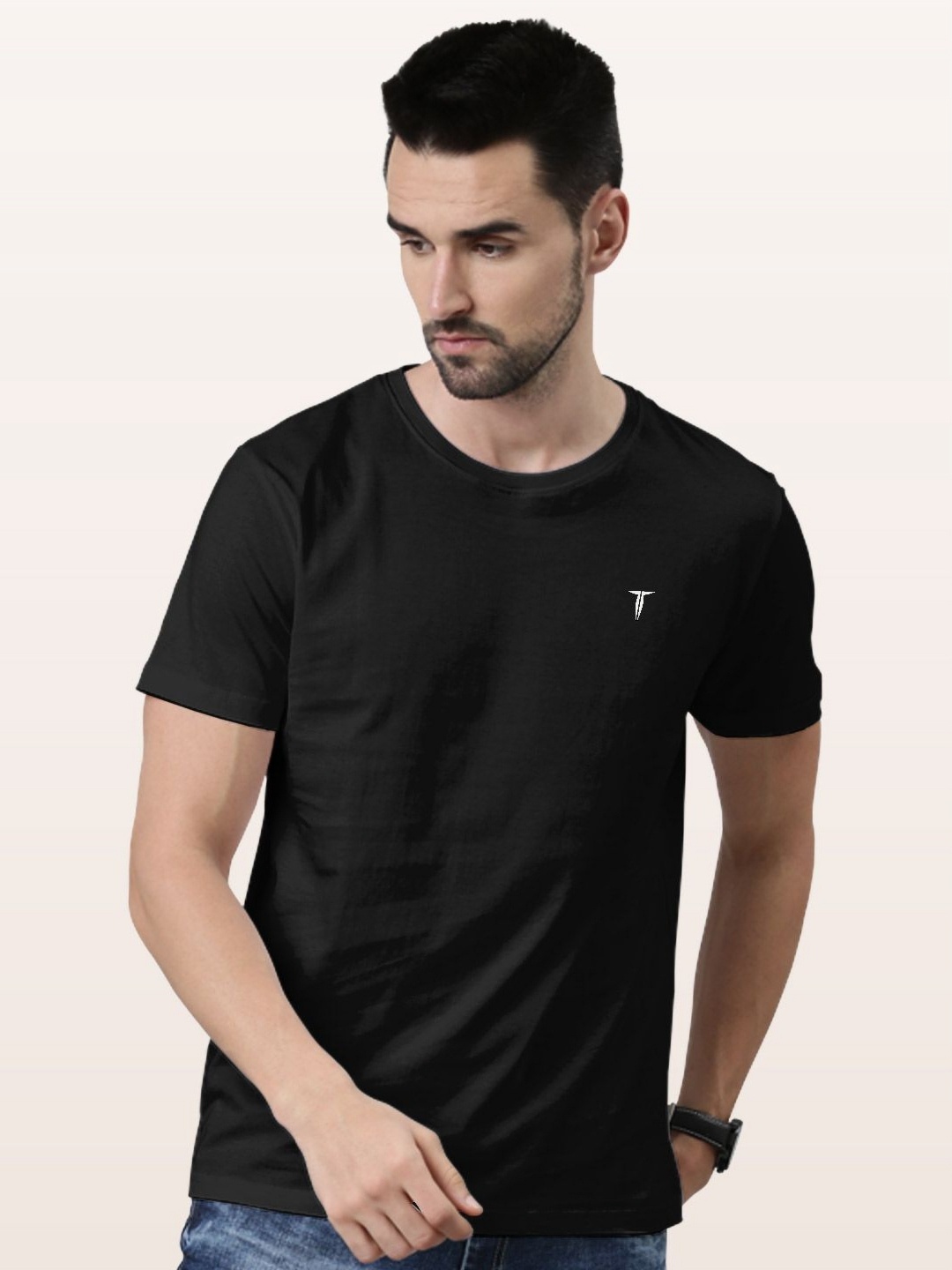 

macmerise Men T-shirt, Black