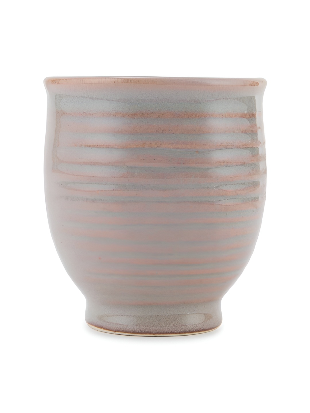 

Fabindia Beige & Grey Textured Ceramic Glossy Kulladhs 220 ml
