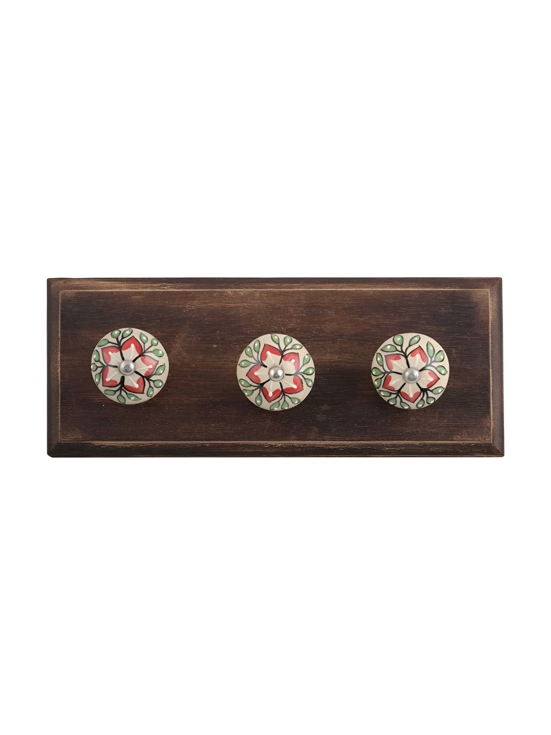 

Indianshelf Brown & Red 4 Pieces Wooden Wall Hook