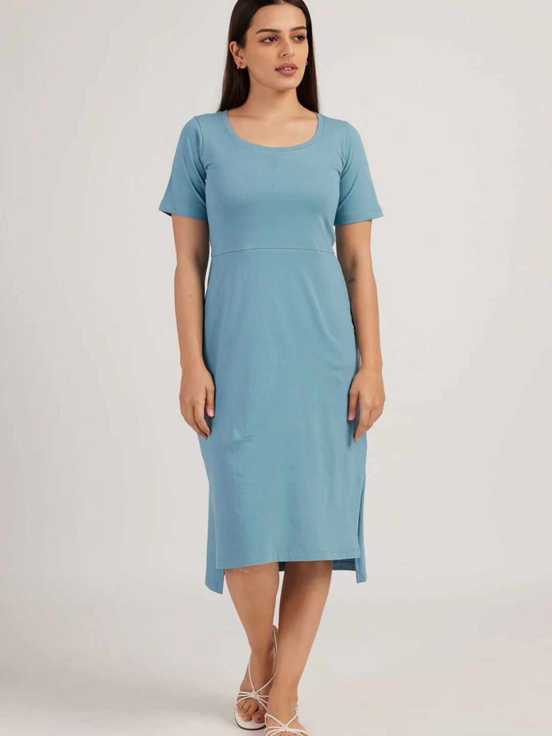 

Creatures of Habit Women Jersey Midi Dress, Blue
