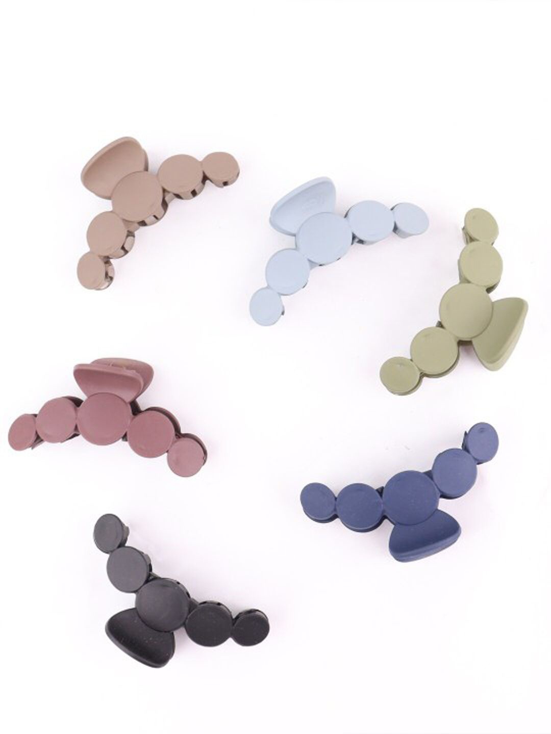 

Softwrap Women Set of 6 Claw Clip, Black
