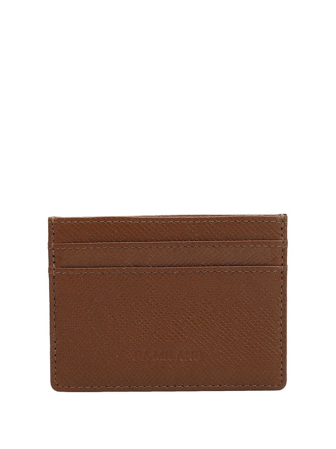 

Da Milano Unisex Leather Card Holder, Brown
