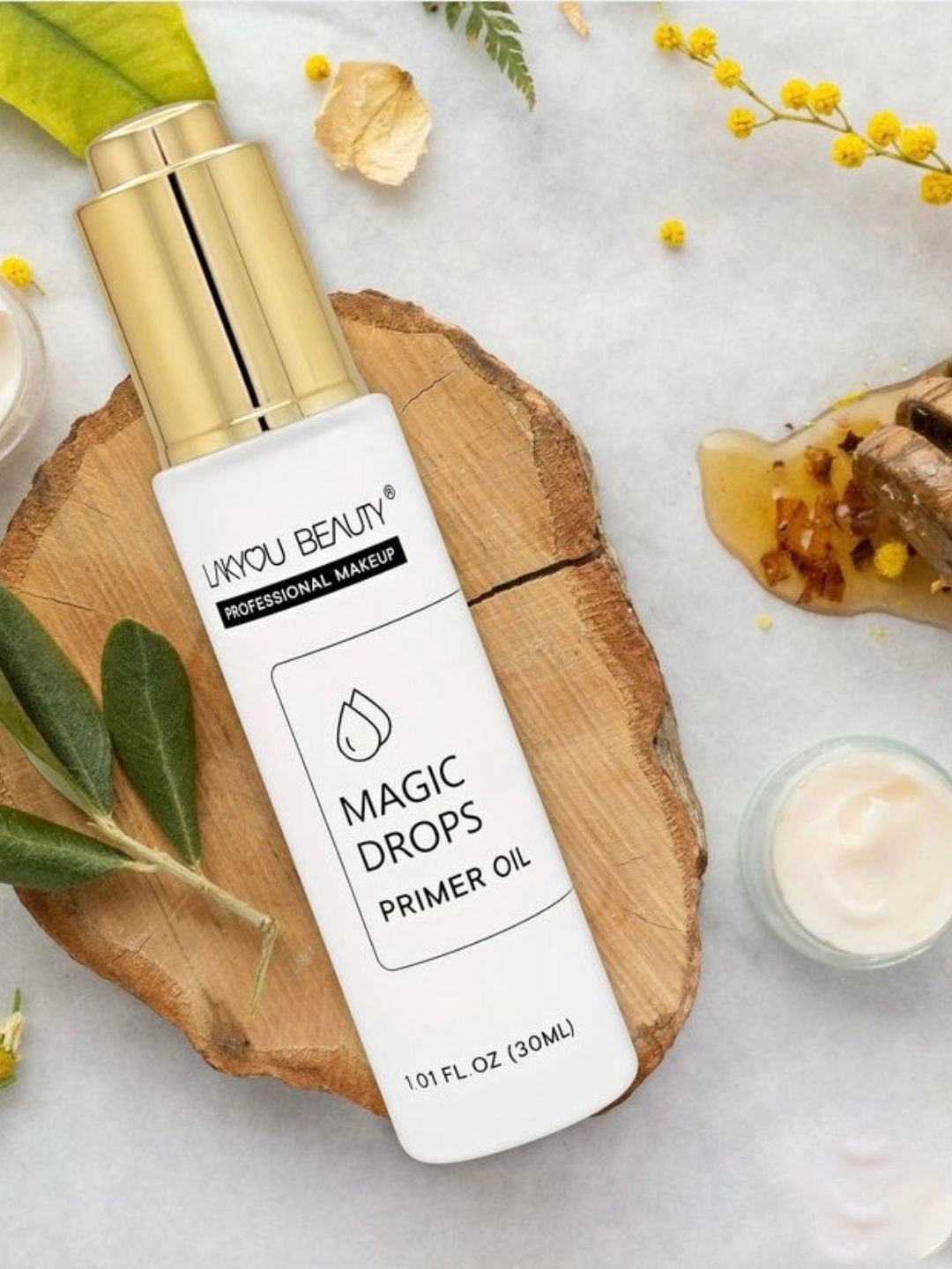 

LAKYOU BEAUTY Magic Drops Primer Oil For Luminous & Matte Finish - 30ml, White